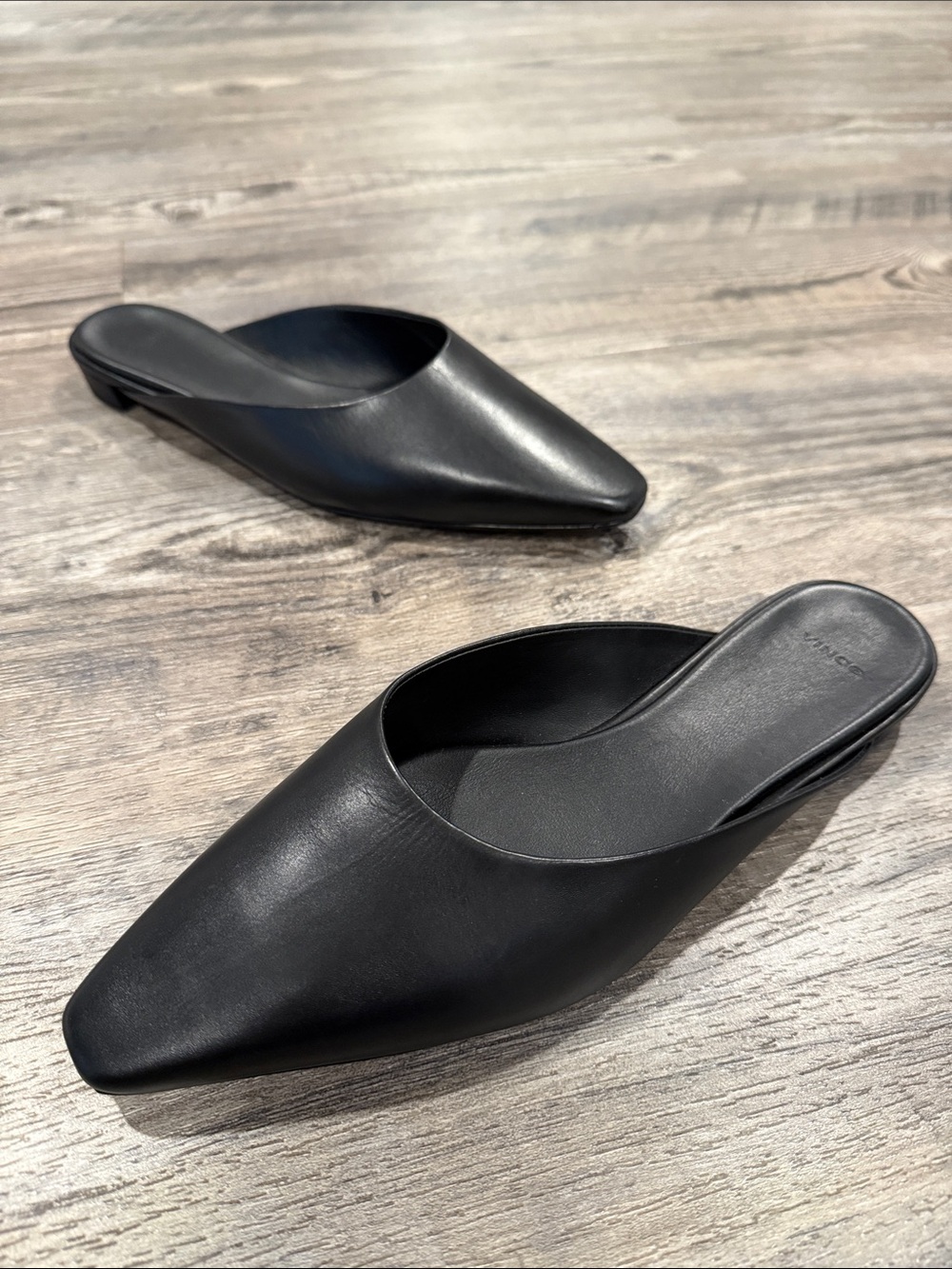 Vince Ana Mules Leather Slip On Shoes Size 38.5 US Women’s 8 - Picture 15 of 15